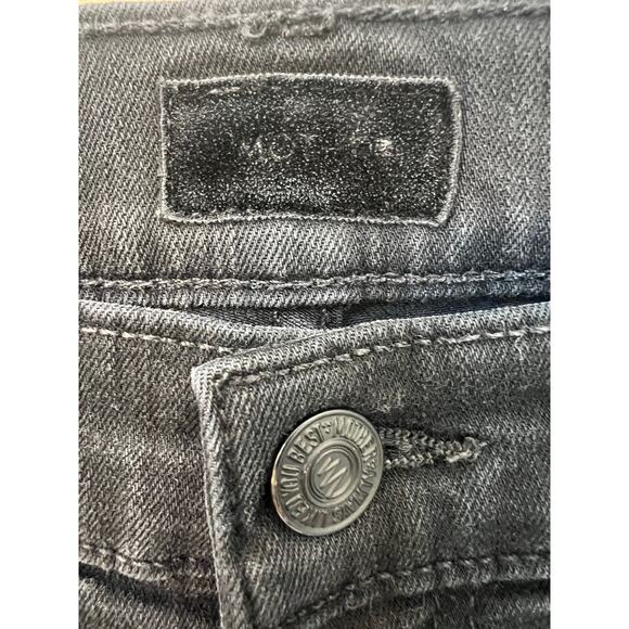 Mother Insider Crop Step Fray Guilty Racer Black Sz 28‎ Jeans Raw Hem - Picture 3 of 16